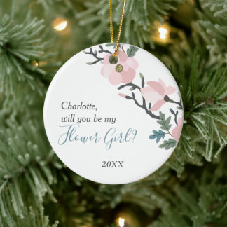 Ornamento De Cerâmica Cherry Blossoms Proposta Personalizada para Garota