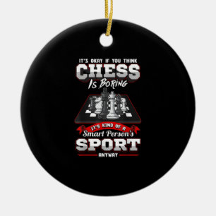 Ornamento De Cerâmica Chess Funny cita Ditos Humorísticos