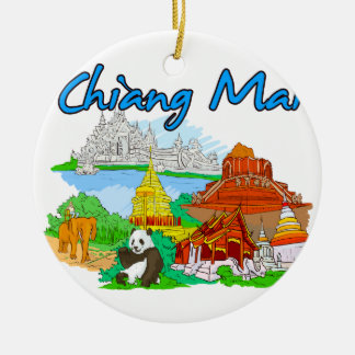 Ornamento De Cerâmica Chiang Mai - Thailand.png