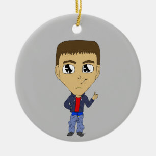 Ornamento De Cerâmica chibi
