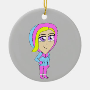 Ornamento De Cerâmica chibi