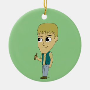 Ornamento De Cerâmica chibi