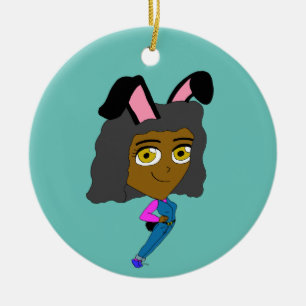 Ornamento De Cerâmica chibi bunnygirl