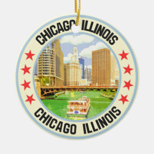 Ornamento De Cerâmica Chicago