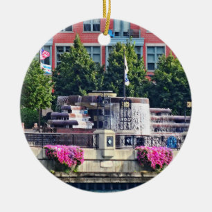 Ornamento De Cerâmica Chicago IL - Contentor Centenário