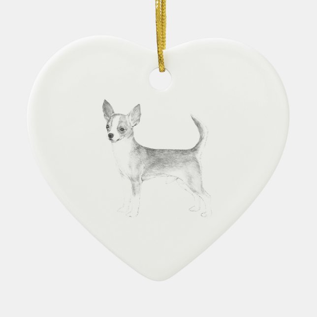 Ornamento De Cerâmica Chihuahua (Frente)