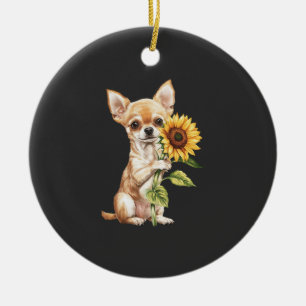 Ornamento De Cerâmica Chihuahua