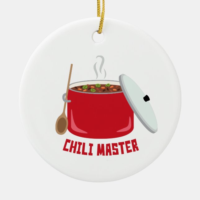 Ornamento De Cerâmica Chili Master (Frente)