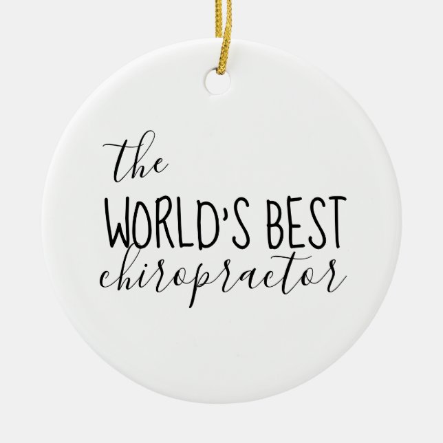 Ornamento De Cerâmica Chiropractic, Chiropractic Gift, Chiropractic (Frente)