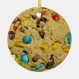 Ornamento De Cerâmica Chocolate Chip Cookie Realistic Food Christmas