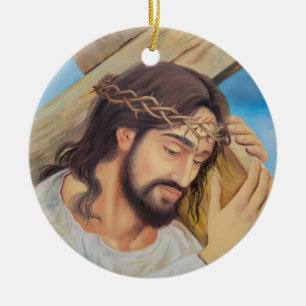 Ornamento De Cerâmica Christian Faith Jesus Cristo