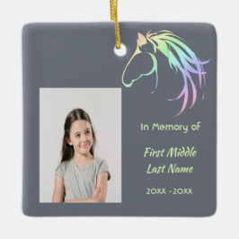 Ornamento De Cerâmica Christian Memorial Keepsake Pastel Horse Art
