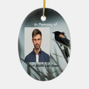 Ornamento De Cerâmica Christian Memorial Keepsawn Blackbird