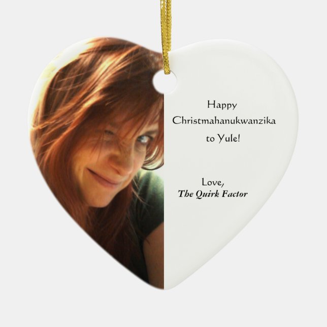 Ornamento De Cerâmica Christmahanukwanzika (Frente)
