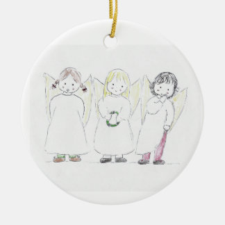 Ornamento De Cerâmica christmas_angels