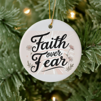 Ornamento De Cerâmica  Christmas Ornament Faith Inspired