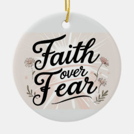 Ornamento De Cerâmica  Christmas Ornament Faith Inspired