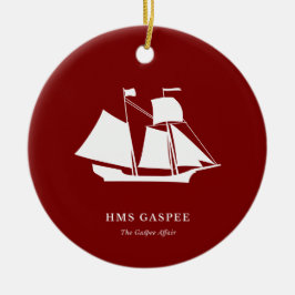 Ornamento De Cerâmica Christmas Ornament — HMS Gaspee
