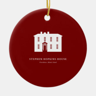 Ornamento De Cerâmica Christmas Ornament — Stephen Hopkins House