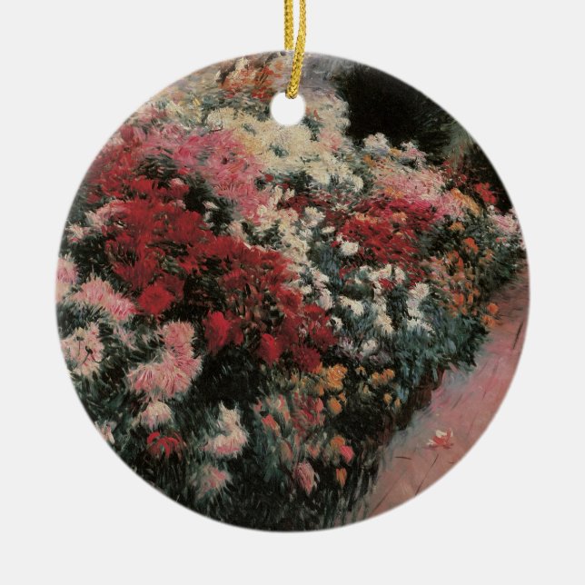 Ornamento De Cerâmica Chrysanthemums por Dennis Bunker Miller, Belas Art (Frente)