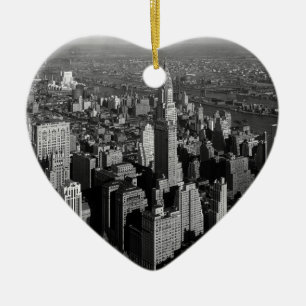 Ornamento De Cerâmica Chrysler Building New York Manhattan