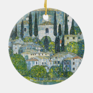 Ornamento De Cerâmica Church (Kirche) in Cassone by Gustav Klimt
