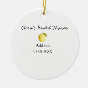 Ornamento De Cerâmica Chuva de arroz de noiva limão moderna simples mini