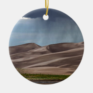 Ornamento De Cerâmica Chuva nas dunas de areia do Excelente