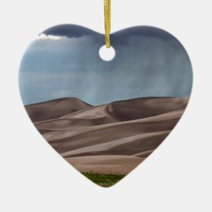 Ornamento De Cerâmica Chuva nas dunas de areia do Excelente