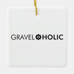 Ornamento De Cerâmica Ciclagem Gravelaholic Gravel