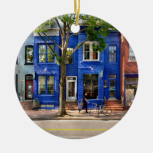 Ornamento De Cerâmica Cidade - Alexandria VA - As cores de Alexandria