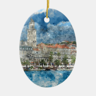 Ornamento De Cerâmica Cidade da separação em Croatia