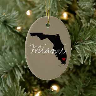 Ornamento De Cerâmica Cidade de Florida