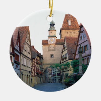 Ornamento De Cerâmica Cidade de Rothenburg, Alemanha