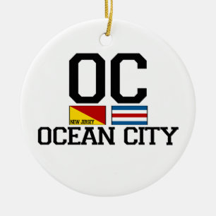 Ornamento De Cerâmica Cidade do oceano