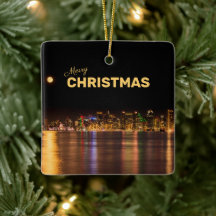 Cidade Feliz de Natal Skyline Black&Dourado San Di