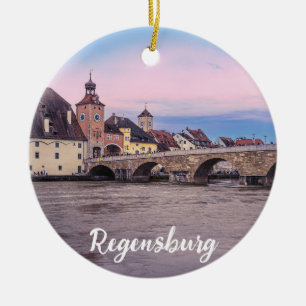 Ornamento De Cerâmica Cidade histórica de Regensburg, Alemanha