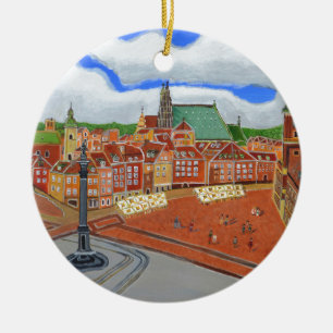 Ornamento De Cerâmica Cidade Varsóvia-Velha