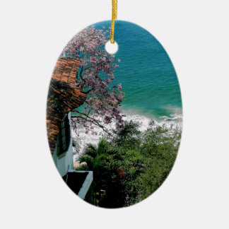 Ornamento De Cerâmica Cidade velha Puerto Vallarta