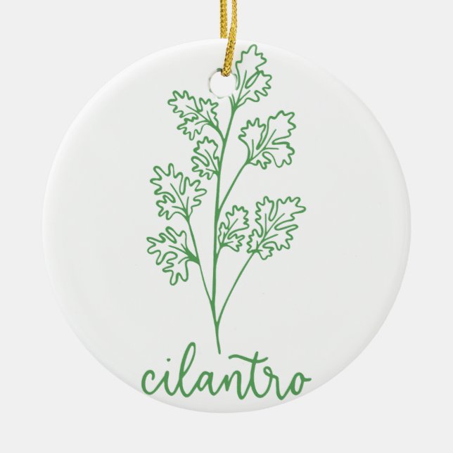 ORNAMENTO DE CERÂMICA CILANTRO (Frente)
