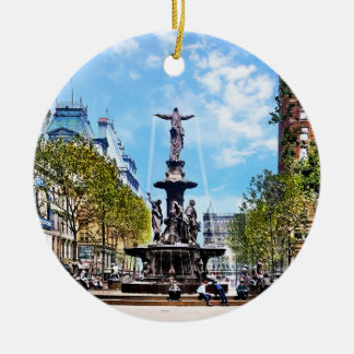 Ornamento De Cerâmica Cincinnati OH - Tyler-Davidson Fountain c1906