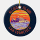 Ornamento De Cerâmica Circulo de Distressão da Ilha Alcatraz San Francis (Traseira)