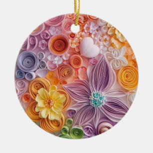 Ornamento De Cerâmica Círculo de jardim da Flor