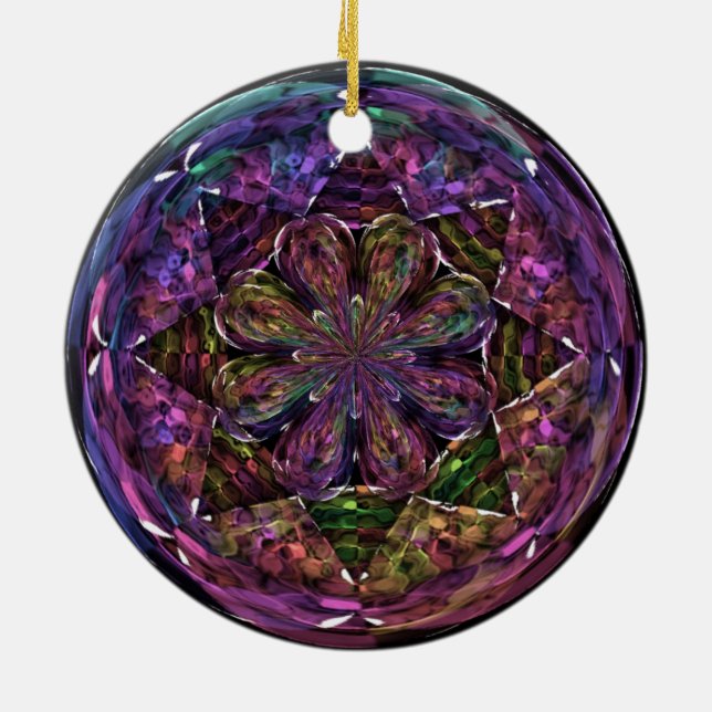 Ornamento De Cerâmica Círculos (Traseira)