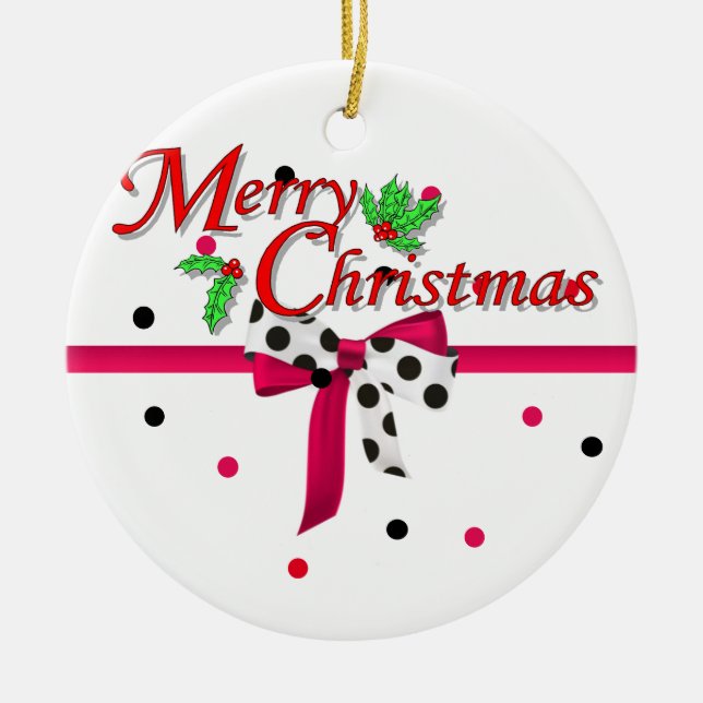 Ornamento De Cerâmica círculos com cores, (Frente)