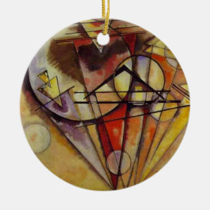 Ornamento De Cerâmica Círculos de Abstrato Kandinsky
