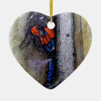 Ornamento De Cerâmica cirurgião arborista husqvarna