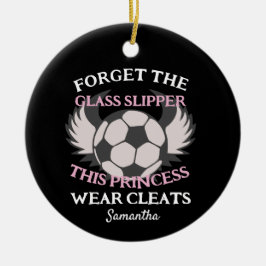 Ornamento De Cerâmica Citação de futebol engraçada para as meninas