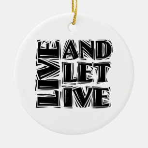 Ornamento De Cerâmica Citação de Slogan de Recuperação em direto e e