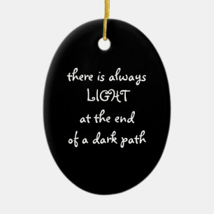 Ornamento De Cerâmica Citação espiritual